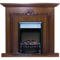 Glenrich Шервуд (Fobos black) Дуб 35 универсальный фронтальный каминокомплект