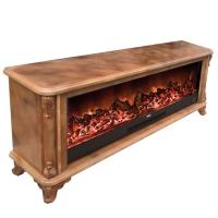 Glenrich Версаль Premier S 130 Мрамор Россо электрокамин с широким очагом 2D