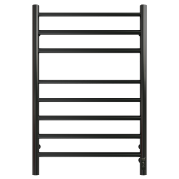 GROIS Laura GR-132 500x 800 RAL 9005 П8 R электрический полотенцесушитель лесенка