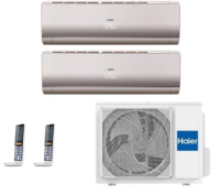 Haier Lightera Super Match 2U40S2SM1FA/AS09NS6ERA-G/AS12NS6ERA-G мульти сплит-система на 2 комнаты