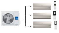 Haier Super Match 3U55S2SR5FA/AS25S2SF2FA-G*3шт мульти сплит-система на 3 комнаты
