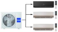 Haier Flexis Super Match 3U70S2SR5FA/AS25S2SF2FA-B/AS25S2SF2FA-G*2шт мульти сплит-система на 3 комнаты