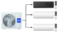 Haier Flexis Super Match 3U70S2SR5FA/AS25S2SF2FA-B/AS25S2SF2FA-W*2шт мульти сплит-система на 3 комнаты