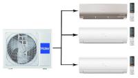 Haier Flexis Super Match 3U70S2SR5FA/AS25S2SF2FA-G/AS25S2SF2FA-W*2шт мульти сплит-система на 3 комнаты