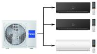 Haier Flexis Super Match  3U70S2SR5FA/AS25S2SF2FA-W/AS25S2SF2FA-B*2шт мульти сплит-система на 3 комнаты