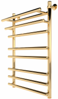 INDIGO Just Shelf (н.р.1) 80/50 Золото водяной полотенцесушитель шириной 510 - 600 мм