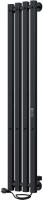 INDIGO Style 4 PRO (el) 120/18 Черный муар электрический полотенцесушитель вертикальная лесенка