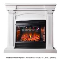 InterFlame Afina / Афина с очагом Panoramic 02-33 Led FX деревянный камин (портал+очаг)