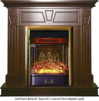 InterFlame Berta/ Берта с очагом Fobos/ Majestic деревянный камин (портал+очаг)