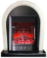InterFlame Джойс белый/черный с очагом Majestic LUX/BLACK классический портал для камина