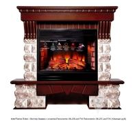 InterFlame Exter / Экстер Кавказ с очагом Panoramic 08-25 LED FX каменный камин (портал+очаг)