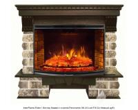 InterFlame Exter / Экстер Кавказ с очагом Panoramic 06-33 Led F/X Q каменный камин (портал+очаг)