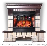 InterFlame Exter / Экстер с очагом Panoramic 08-25 LED FX каменный камин (портал+очаг)