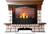 InterFlame Exter / Экстер с очагом Triumph 33 каменный камин (портал+очаг)