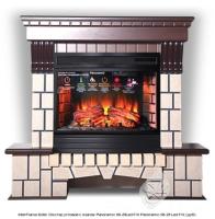 InterFlame Exter /Экстер угловой с очагом Panoramic 08-25 LED FX каменный камин (портал+очаг)