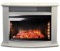 InterFlame Мельбурн (белый) с очагом Panoramic 33W FX электрокамин с классическим очагом 3D