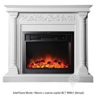 InterFlame Monte / Монте с очагом Jupiter FX M Brass/Black деревянный камин (портал+очаг)