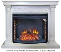 InterFlame Monte / Монте с очагом Panoramic 28 LED FX деревянный камин (портал+очаг)