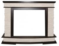 InterFlame Памир сланец под Panoramic 33W FX (тёмный дуб; венге) широкий портал