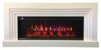 InterFlame Сильвер с очагом FreeSpace 50 LED FX QZ линейный электрокамин