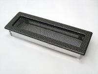Kratki 11х32 черная/хром пористая 32CS вентиляционная решетка для камина