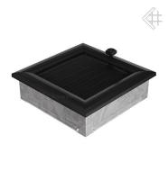 Kratki 17х17 оскар черная с жалюзи 17OCX вентиляционная решетка для камина