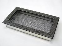 Kratki 17х30 черная/хром пористая 30CS вентиляционная решетка для камина
