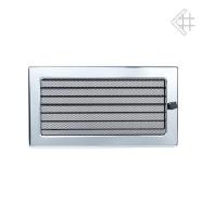 Kratki 17х30 никелированная с жалюзи 30NX вентиляционная решетка для камина