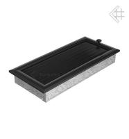 Kratki 17х30 оскар черная с жалюзи 30OCX вентиляционная решетка для камина