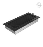 Kratki 17х37 черная с жалюзи 37CX вентиляционная решетка для камина