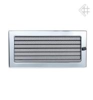 Kratki 17х37 никелированная с жалюзи 37NX вентиляционная решетка для камина
