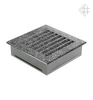 Kratki 17x17 FRESH черная хром пористая 17CS/FRESH вентиляционная решетка для камина
