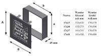 Kratki 17x37 ABC белая 37ABC/B вентиляционная решетка для камина