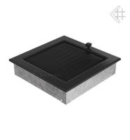 Kratki 22х22 черная с жалюзи 22CX вентиляционная решетка для камина