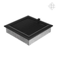 Kratki 22х22 оскар черная с жалюзи 22OCX вентиляционная решетка для камина