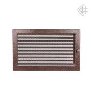 Kratki 22х30 черная/медь пористая с жалюзи 22/30MX вентиляционная решетка для камина