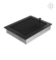Kratki 22х30 черная с жалюзи 22/30CX вентиляционная решетка для камина