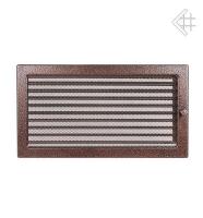 Kratki 22х37 черная/медь пористая с жалюзи 22/37MX вентиляционная решетка для камина