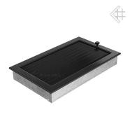 Kratki 22х37 черная с жалюзи 22/37CX вентиляционная решетка для камина