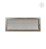 Kratki 22х45 черная/латунь пористая с жалюзи 22/45CZX вентиляционная решетка для камина