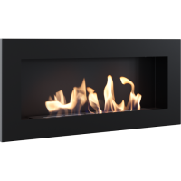 Kratki DELTA 2 SLIM черный, TUV настенный биокамин