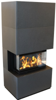 Kratki Home Easy Box Indian Black с топкой NBC готовый дровяной каминокомплект