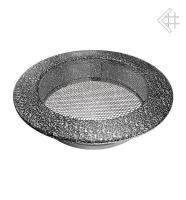 Kratki КРУГЛАЯ черная хром пористая д.150 FI/150CS вентиляционная решетка для камина