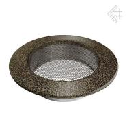 Kratki КРУГЛАЯ черная латунь пористая д.125 FI/125CZ вентиляционная решетка для камина