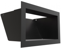 Kratki Люфт 120х200 черная KR-LUFT/12/20/45S/C вентиляционная решетка