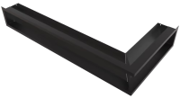 Kratki Люфт угловая левая 400х800х120 черная KR-LUFT/NL/12/8040/45S/C вентиляционная решетка