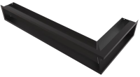 Kratki Люфт угловая стандарт 560х560х120 черный KR-LUFT/NS/12/45S/C вентиляционная решетка