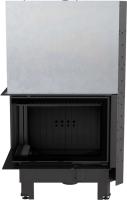 Kratki MBZ/L/BS/G/SG (гнутое стекло) черная футеровка PRO угловая левая дровяная топка