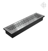 Kratki НАПОЛЬНАЯ стальная 9x40 940/SZ/FLOOR вентиляционная решетка для камина