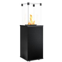 Kratki PATIO/M/G31/37MBAR/CZ/P стекло, черное тиснение с ручным управлением газовый уличный обогреватель мощностью 8-10 кВт